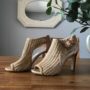 Gorgeous Woven Peep Toe Heels